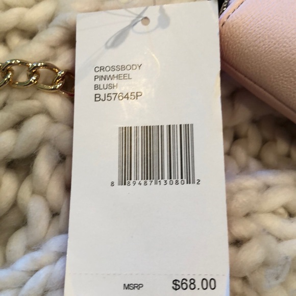 Betsey Johnson Crossbody Pinwheel Bag Gold Chain - Picture 7 of 7